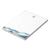 Klassischer Blick auf das blaue Weiße Gebirge Notizblock (Rotiert)