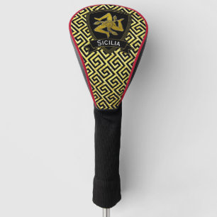 Klassischer Blick sizilianisches Trinacria Golf Headcover