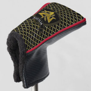 Klassischer Blick sizilianisches Trinacria Golf Headcover