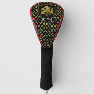 Klassischer Blick sizilianisches Trinacria Golf Headcover