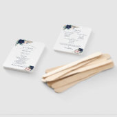 Klassischer Bloom Wedding Program Fan Fächer (Non-assembled)