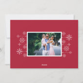 Klassischer Blüh | Frohe Weihnachten Foto (Rückseite)