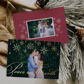 Klassischer Blüh | WELTFRIEDEN FOTO Folien Feiertagskarte