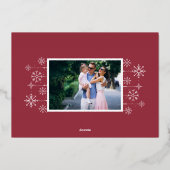 Klassischer Blüh | WELTFRIEDEN FOTO Folien Feiertagskarte (Rückseite)