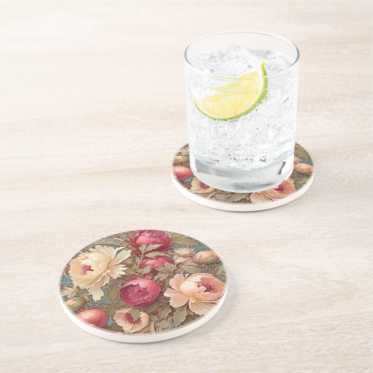 Klassischer Blumenfruchtdekorativer Untersetzer (Seite)