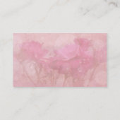 Klassischer Blumenrosa-Kalligrafie-Haarstylistin Visitenkarte (Rückseite)