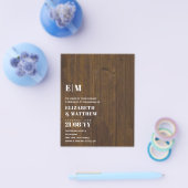 Klassischer BOLD Text nur Hochzeitsempfang Einfach Flyer (Einzeln)