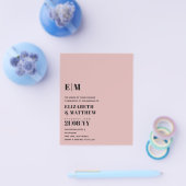 Klassischer BOLD Text nur Hochzeitsempfang Einfach Flyer (Einzeln)
