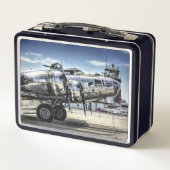 Klassischer Bomber der B-17 Metall Brotdose (Rückseite)