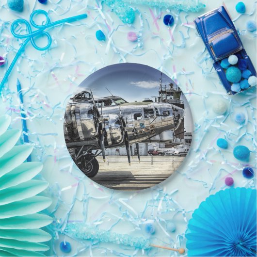 Klassischer Bomber der B-17 Pappteller (Party)