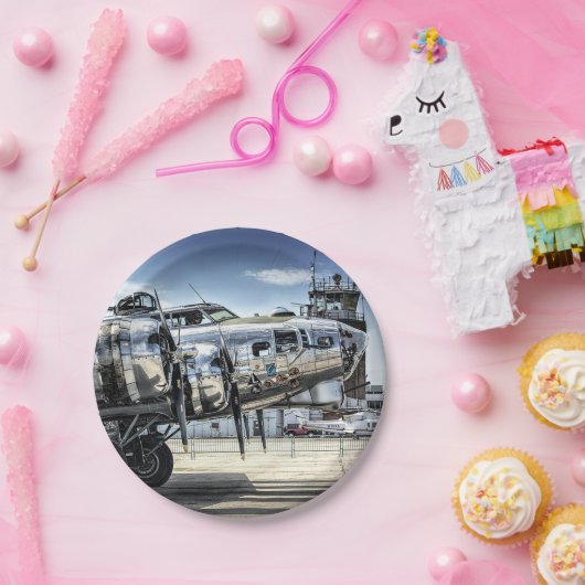 Klassischer Bomber der B-17 Pappteller (Party)