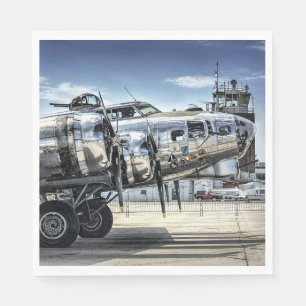 Klassischer Bomber der B-17 Serviette