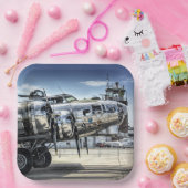 Klassischer Bomber der Serie B-17 Pappteller (Party)