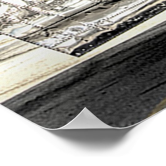 Klassischer Bomber der Serie B-17 Poster (Ecke)