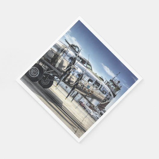 Klassischer Bomber der Serie B-17 Serviette (Ecke)