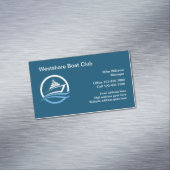 Klassischer Bootclub Magnetische Visitenkarten Visitenkarte (Beispiel)