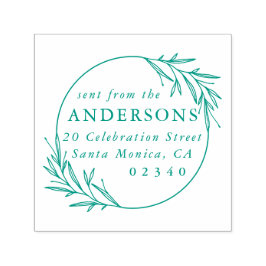 Klassischer botanischer Versand aus der Rücksendea Permastempel