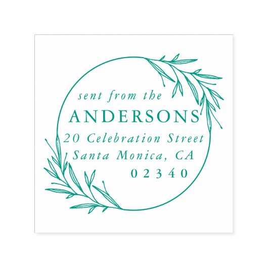 Klassischer botanischer Versand aus der Rücksendea Permastempel (Design)