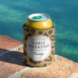 Klassischer brauner Junggeselinnen-Abschied Dosenkühler