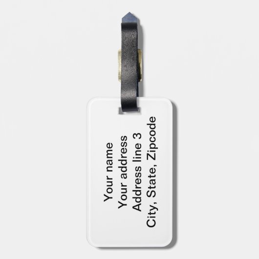 Klassischer "Brown Hare's Oar" Gepäckanhänger (Rückseite vertikal)