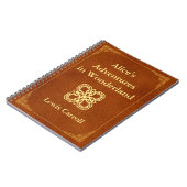 Klassischer Bucheinband Notizblock (Linke Seite)