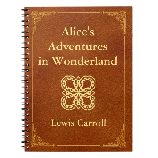 Klassischer Bucheinband Notizblock (Vorderseite)