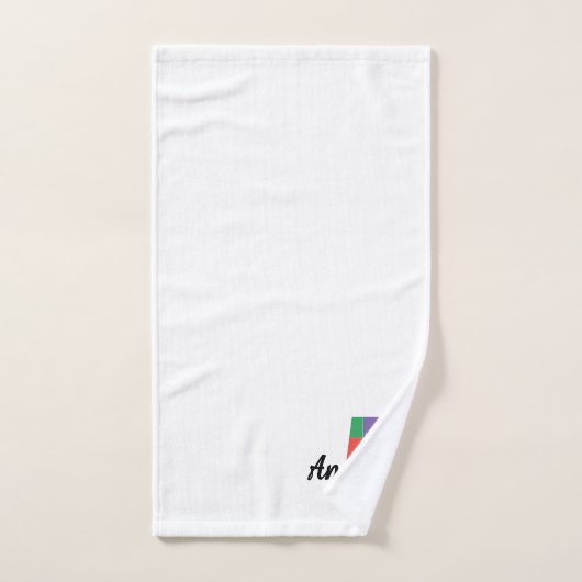 Klassischer Buchstabe A mit Monogramm Badhandtuch Set (Handtuch)
