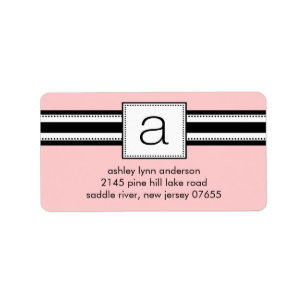 Klassischer Buchstabe eine Adressaufkleber