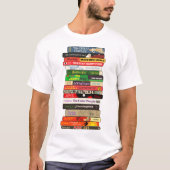 Klassischer Buchstapel T-Shirt (Vorderseite)