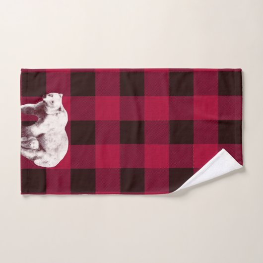 Klassischer Büffel-Karo Bärenmutter Badhandtuch Set (Handtuch)