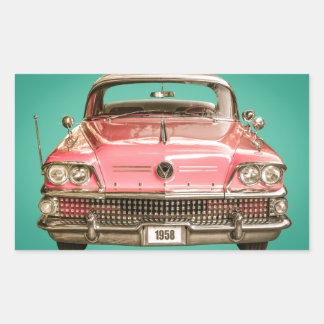 Klassischer Buick 1958 Car Rechteckiger Aufkleber