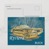 Klassischer Buick Riviera Postkarte (Vorne/Hinten)