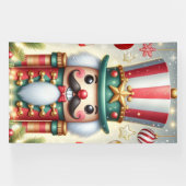 Klassischer, bunter, skurriler Weihnachtsknacker Banner (Horizontal)