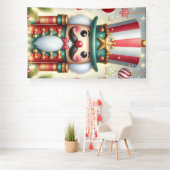 Klassischer, bunter, skurriler Weihnachtsknacker Banner (Insitu)