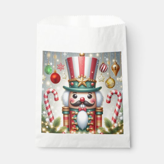 Klassischer, bunter, skurriler Weihnachtsknacker Geschenktütchen (Vorderseite)
