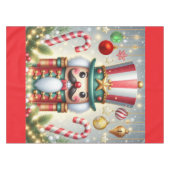Klassischer, bunter, skurriler Weihnachtsknacker Tischdecke (Vorderseite (Horizontal))