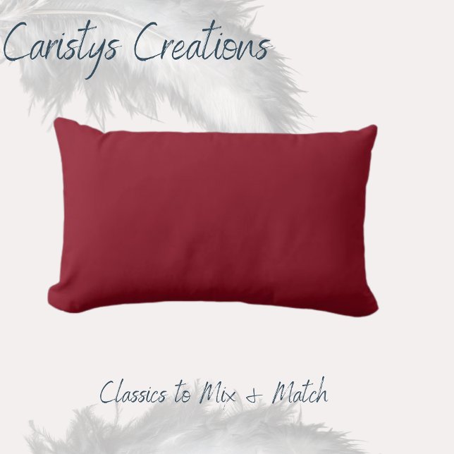 Klassischer Burgandy-Wein Lendenkissen (Von Creator hochgeladen)