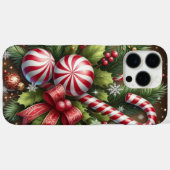 Klassischer Candy Cane/Pfefferminz Weihnachtsgrün Case-Mate iPhone Hülle (Rückseite (Horizontal))