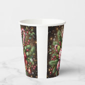 Klassischer Candy Cane/Pfefferminz Weihnachtsgrün Pappbecher (Links)