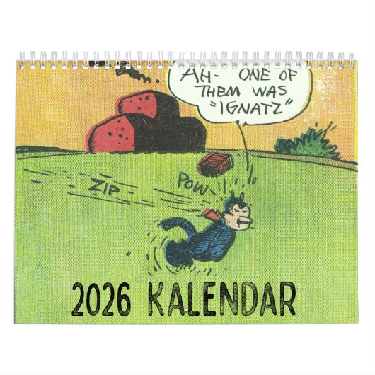 Klassischer Cartoon-Kater 2026 Kalender (Titelbild)