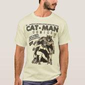Klassischer Cat-Man-Comic-T - Shirt (Vorderseite)