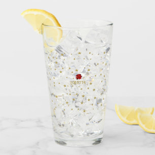 Klassischer Charme: Retro Weihnachtssterne Blume G Glas