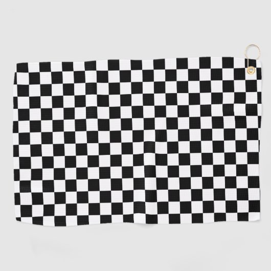 Klassischer Checkered laufender Sport-Karo Golfhandtuch (Horizontal)