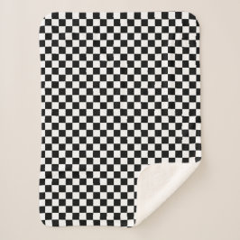 Klassischer Checkered laufender Sport-Karo Sherpadecke
