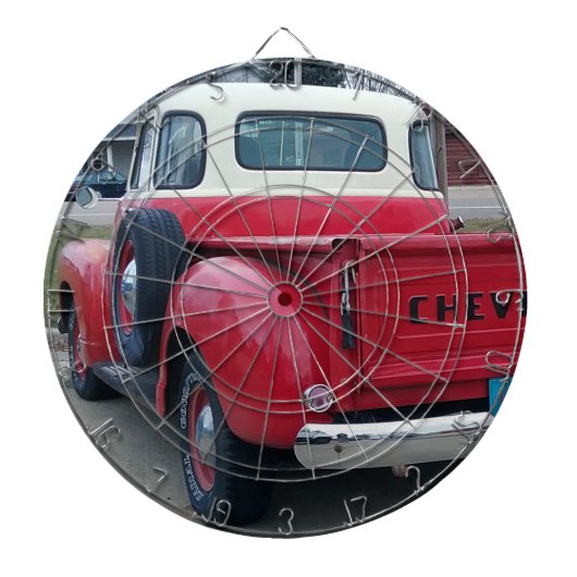 Klassischer Chevy LKW-HeckklappeDartboard Dartscheibe (vorne)