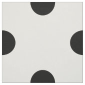 Klassischer Chic Black & Vanilla Polka Dots Muster Stoff (Muster)