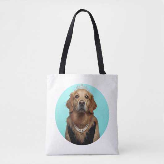 Klassischer Chic Breakfast Poster Golden Retriever Tasche (Vorderseite)