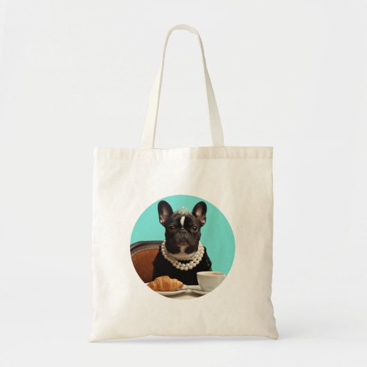 Klassischer Chic Breakfast Poster–inspirierte Pug- Tragetasche (Vorne)