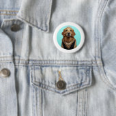 Klassischer Chic-Frühstücksposter Golden Retriever Button (Beispiel)
