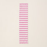Klassischer Chic Niedlich Minimal Rosa und Weiß St Schal<br><div class="desc">Chic Pink und Weiß Strickmuster</div>